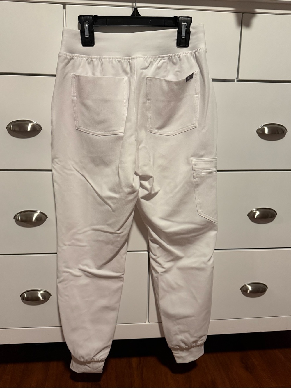 Figs Women's White Cargo Jogger Pants